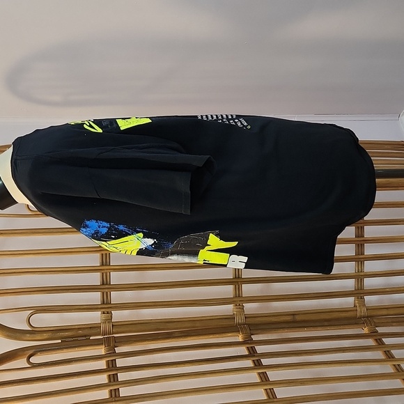 Chris Brown The Party Tour black neon yellow tee shirt 50 cent - Picture 7 of 9